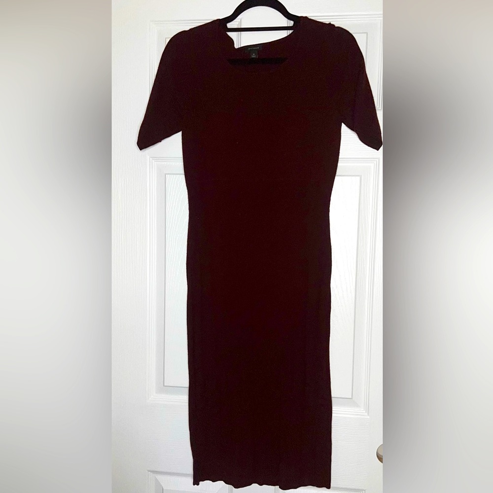 Ann Taylor Pointelle Stitched Sweater Dress Size M